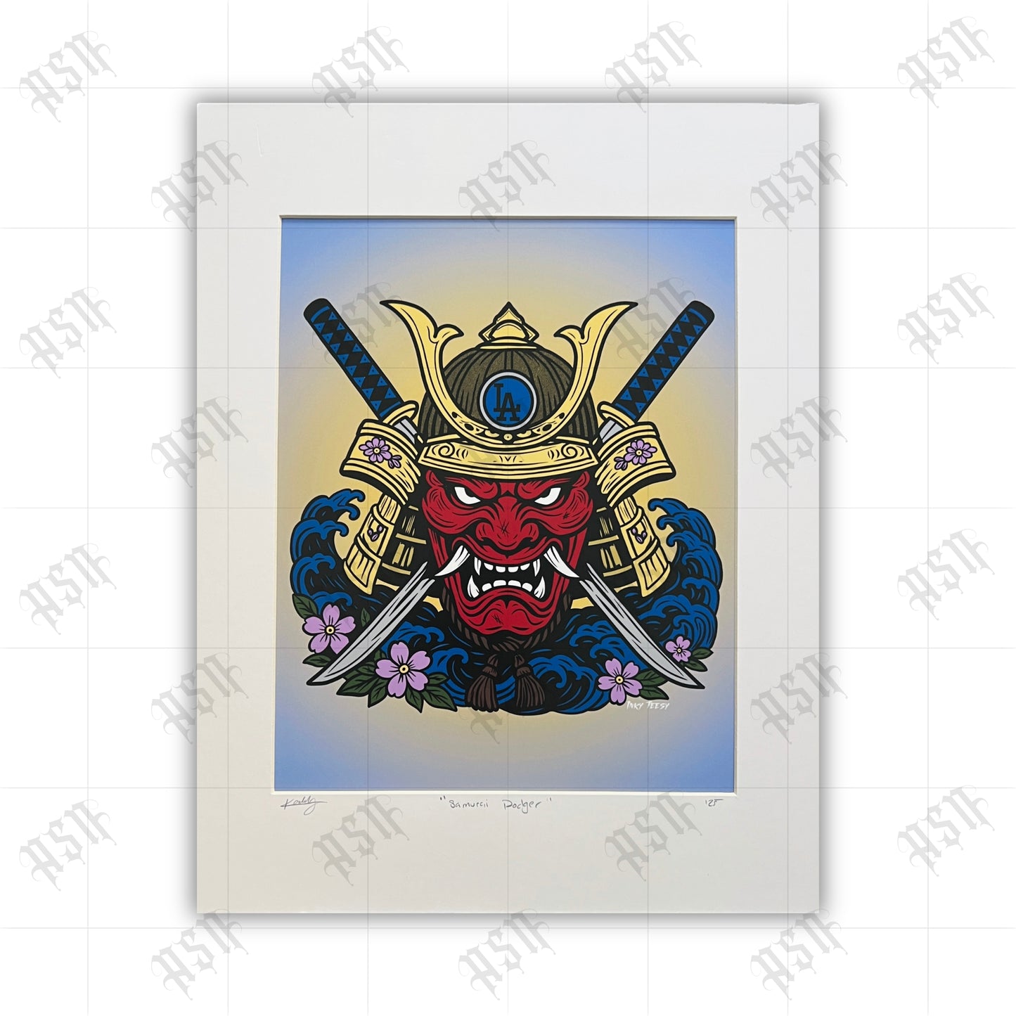 Samurai Dodger Art Print