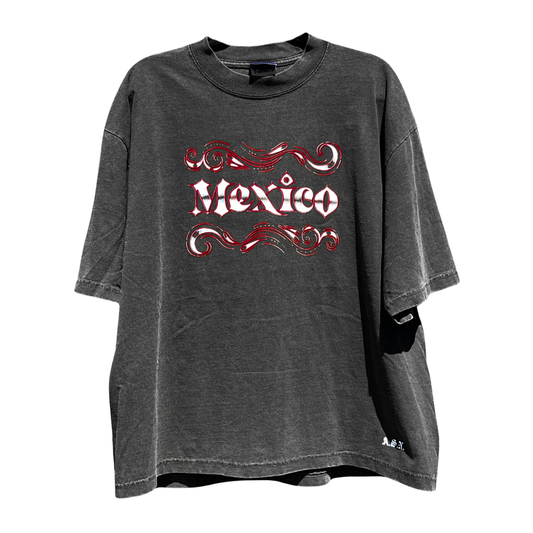 Dropped Shoulder "La Leyenda de Mexico" T-Shirt (Shadow)