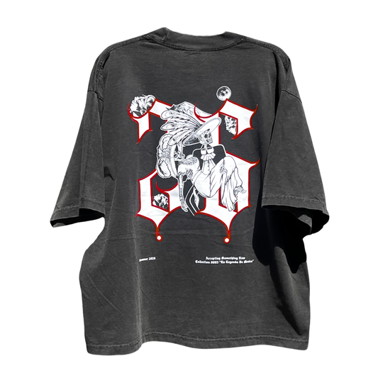Dropped Shoulder "La Leyenda de Mexico" T-Shirt (Shadow)