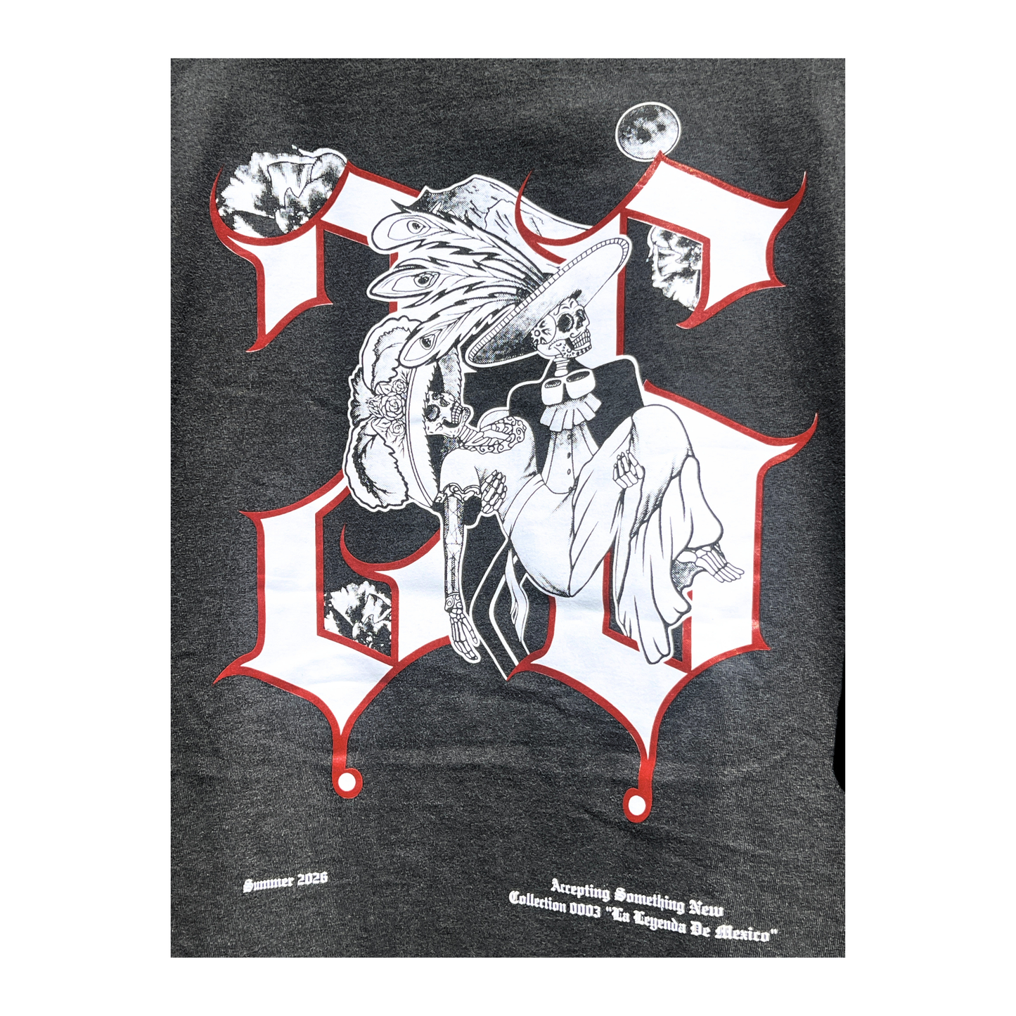 Dropped Shoulder "La Leyenda de Mexico" T-Shirt (Shadow)